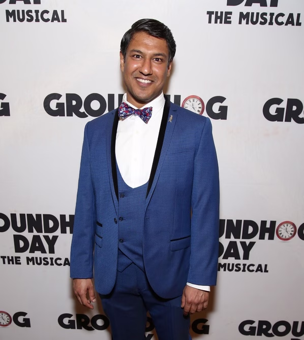 Vishal Vaidya attending the opening night of Groundhog Day on Broadway. Walter McBride for Broadway World