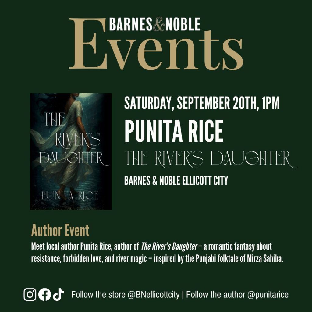 The River's Daughter Punita Rice Barnes and Noble Ellicott City 2025