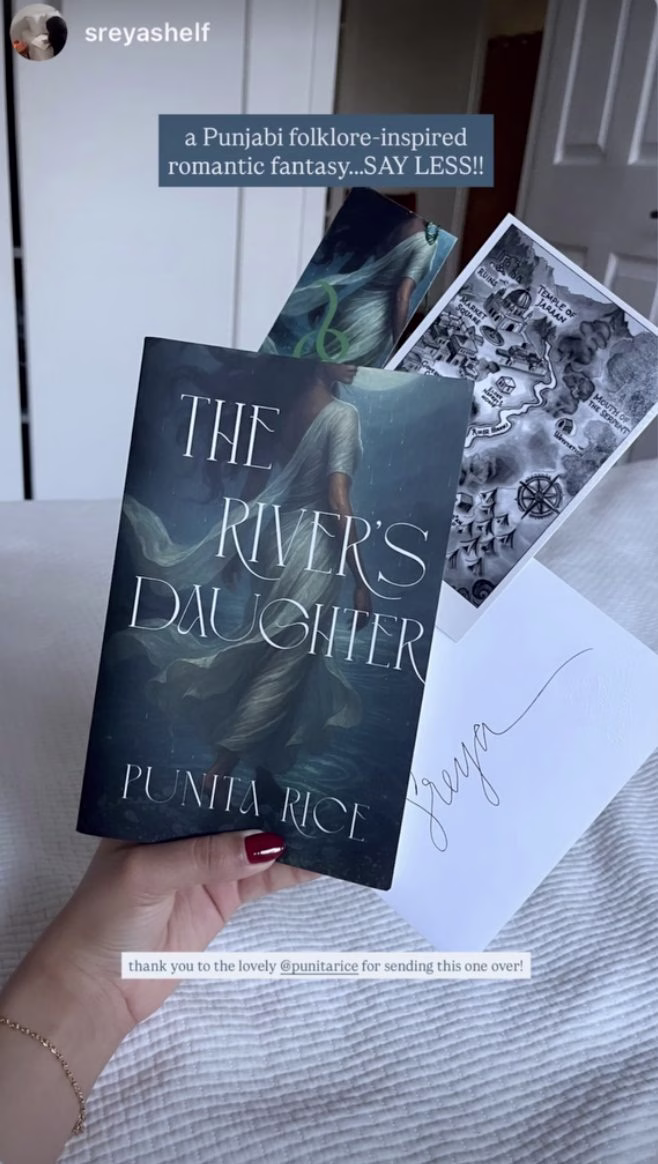 SreyasShelf - The River's Daughter Punita Rice @sreyavt The River's Daughter book punita rice