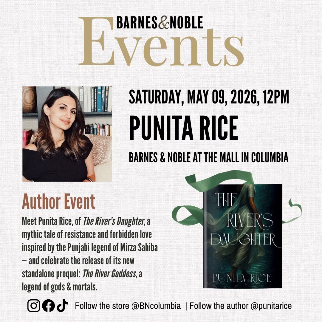 Author Event + Book Signing at Barnes & Noble Columbia (May 9, 2026)