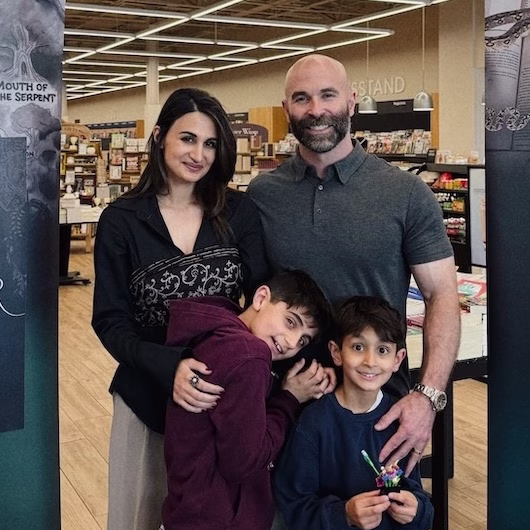 Punita Rice with family at Barnes & Noble Columbia Mall author event