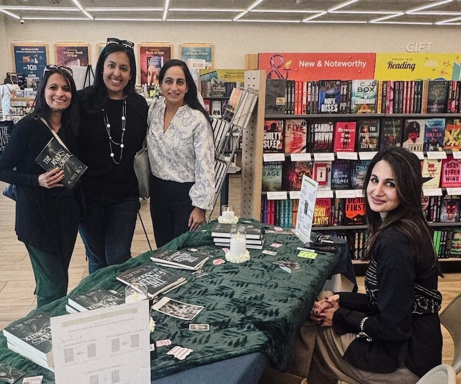 Punita Rice with readers at Barnes & Noble Columbia Mall author event